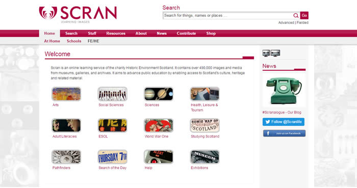 SCRAN website (https-www-scran-ac-uk-443.webvpn.ynu.edu.cn)